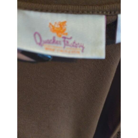 Quacker Factory Cardigan Over Tank Brown Sequined 1 Pc. Looks Like 2 Sz 3X - Picture 8 of 10